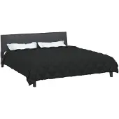 vidaXL Winterbettdecke 220 x 260 cm 450 g/m² Schwarz