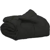 vidaXL Ganzjahresbettdecke Schwarz 200 x 200 cm Mikrofaser