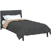 vidaXL Sommerdecke 220 x 135 cm Sommer 200 gsm Anthrazit und Taupe