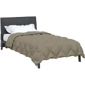 vidaXL Winterbettdecke 135 x 200 cm 450 g/m² Hellgrau