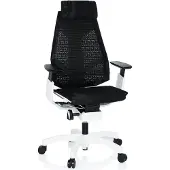 Hjh OFFICE GENIDIA PRO WHITE - High End Bürostuhl Schwarz