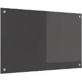 vidaXL Küchenrückwand Dunkelgrau 80 x 50 cm Gehärtetes Glas