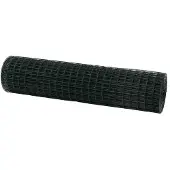 vidaXL Eurozaun 1 x 10 m PVC-beschichtetes Eisen Grün