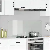 vidaXL Küchenrückwand Transparent 120 x 50 cm Gehärtetes Glas