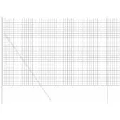 vidaXL Eurozaun 1,6 x 10 m PVC-beschichtetes Eisen Grau