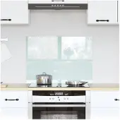 vidaXL Küchenrückwand Milch 70 x 50 cm Gehärtetes Glas