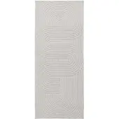 vidaXL Innen- und Außenteppich PALMERAS Creme 200 x 80 cm Polyester