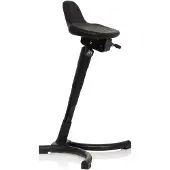 Hjh OFFICE TOP WORK 34 - Arbeitsstuhl Arbeitshocker Schwarz