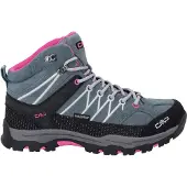 CMP Rigel Mid Waterproof Leder Kinder Trekking Schuhe mit Clima Protects grau EU 37