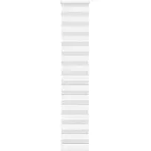 vidaXL Doppelrollo Weiß 40x230 cm Stoffbreite 35,9 cm Polyester