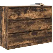 vidaXL Sideboard Räuchereiche 100x35x76 cm Holzwerkstoff