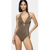 Triumph Badeanzug "Midnight Swim" in Khaki - 36B-Cup
