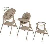 ANEX Hochstuhl Ozy 3in1 Fluff multifunktional mit Tablett für Kinder