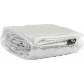 vidaXL Transparente Plane mit Ösen 2x6 m PVC