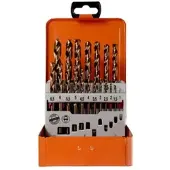 Projahn Spiralbohrer-Set BASIC, 19 kurze Spiralbohrer, in Metallkassette