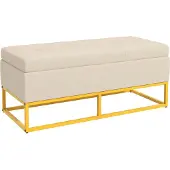 EStore Sitzbank, mit Stauraum, LxBxH: 110 x 44 x 49 cm - beige