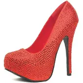 Leg avenue Strass Stilettos rot