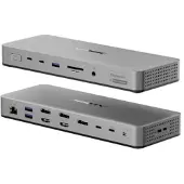 Alogic TB4DU4, Kabelgebunden, Thunderbolt, 3,5 mm, Grau, Schwarz, SD, MicroSD (TransFlash), Aluminium, Acrylnitril-Butadien-Styrol (ABS)