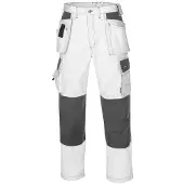 BIG Arbeitsschutz Arbeitshose Canvas Panama, Herren, Bundhose, weiß-grau, Größe 54