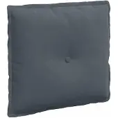 vidaXL Rückenkissen Dunkelgrau 50 x 45 cm Cordstoff