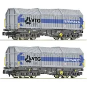 Fleischmann 6660080 N 2-tlg. Set: Teleskophaubenwagen, VTG