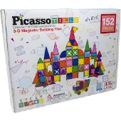 PicassoTiles 152pc Magnetic Tiles set, Bausatz, 3 Jahr(e), Kunststoff, 152 Stück(e), 4,2 kg
