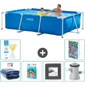 Intex Rechteckiger Frame Pool - 260x160x65 cm - 5-teilig S3