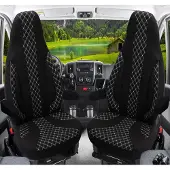 BREMER SITZBEZÜGE Wohnmobil Sitzbezüge & Schonbezüge für Malibu Comfort | Passgenaue Vordersitzbezüge | Teilintegriert, Kastenwagen & Alkoven | Sitzbezug Fahrer & Beifahrersitz