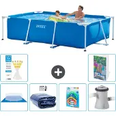 Intex Rechteckiger Frame Pool - 260x160x65 cm - 5-teilig S46