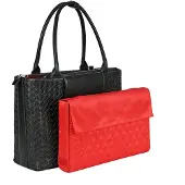 Socha Laptoptasche 425 x 295 cm Leder Schwarz