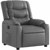 vidaXL Relaxsessel Grau Kunstleder