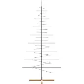 vidaXL Metall-Weihnachtsbaum zum Dekorieren Holzständer Schwarz 210 cm
