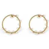 Shabama SHIMA pendientes oro brillo 1 u