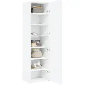 vidaXL Highboard Weiß 50x42,5x185 cm Holzwerkstoff