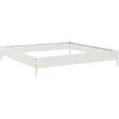 vidaXL Hochbeet Weiß 100x100x18,5 cm Stahl