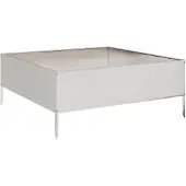 vidaXL Hochbeet 100x100x41 cm Edelstahl