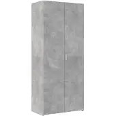 vidaXL Highboard Betongrau 80x42,5x185 cm Holzwerkstoff