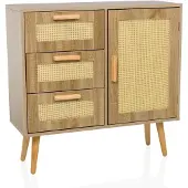 Hjh LIVING Sideboard STRYN Kommode Schrank Bügelgriff 78.0 x 80.0 x 32.5 cm