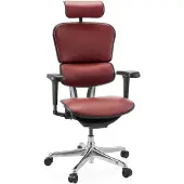 Hjh OFFICE Luxus Chefsessel ERGOHUMAN ULTRA L GEN2 Ergonomischer Bürostuhl mit Armlehnen (höhenverstellbar) Leder Drehstuhl für Büro, Zuhause