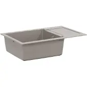 vidaXL Waschbecken Grau 780 x 500 mm 80% Quarz und 20% Harz