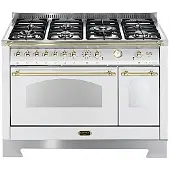 Lofra RBPD126MFT+E/2AEO, Range Cooker (Kochherd), Weiß, Drehregler, Edelstahl, Vorderseite, Mechanisch