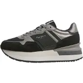 Pepe Jeans für Damen. PLS600066 Nala Night Sneaker schwarz (38), 5 bis 8 cm, Schnürsenkel, Lässig