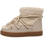 INUIKII für Damen. 1001.003.0282 Lederstiefel Curly beige (38), Wohnung, Schnürsenkel, Lässig