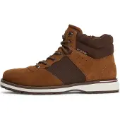 Tommy Hilfiger Schnürboots "CORPORATE OUTDOOR SUEDE BOOT", Herren, Gr. 43, Textil, braun (coconut), Textil, Veloursleder, Schuhe Schnürboots, Schnürstiefelette mit praktischem Innenreißverschluss