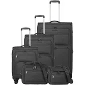 Travelite Cubis - 4-Rollen-Trolley Set 5tlg. (anthracite)