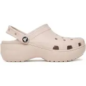 Crocs Pantoletten Classic Platform Clog 206750 Beige