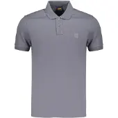 BOSS Herren-Poloshirt mit kurzen Ärmeln, blau