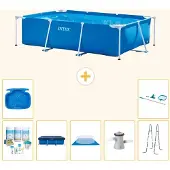 Intex Rechteckiger Frame Pool - 260x160x65 cm - 8-teilig S20029