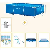 Intex Rechteckiger Frame Pool - 260x160x65 cm - 6-teilig S20026