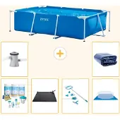 Intex Rechteckiger Frame Pool - 260x160x65 cm - 7-teilig S20032